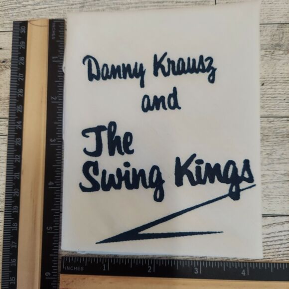 VTG Swing Band Pocket Square D Krausz And The Swing Kings 1930-40 Style Art Deco - Picture 6 of 6